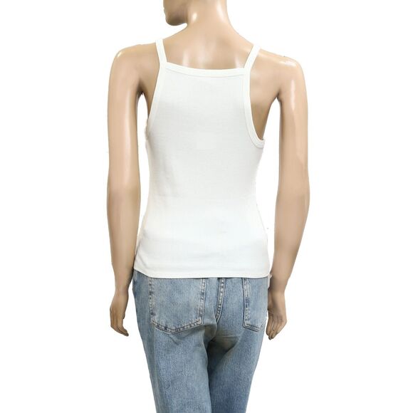 Free People Bali Cherry Bomb Tank Cami Blouse Top Crochet Ribbed M NWT 280421 - Picture 6 of 8